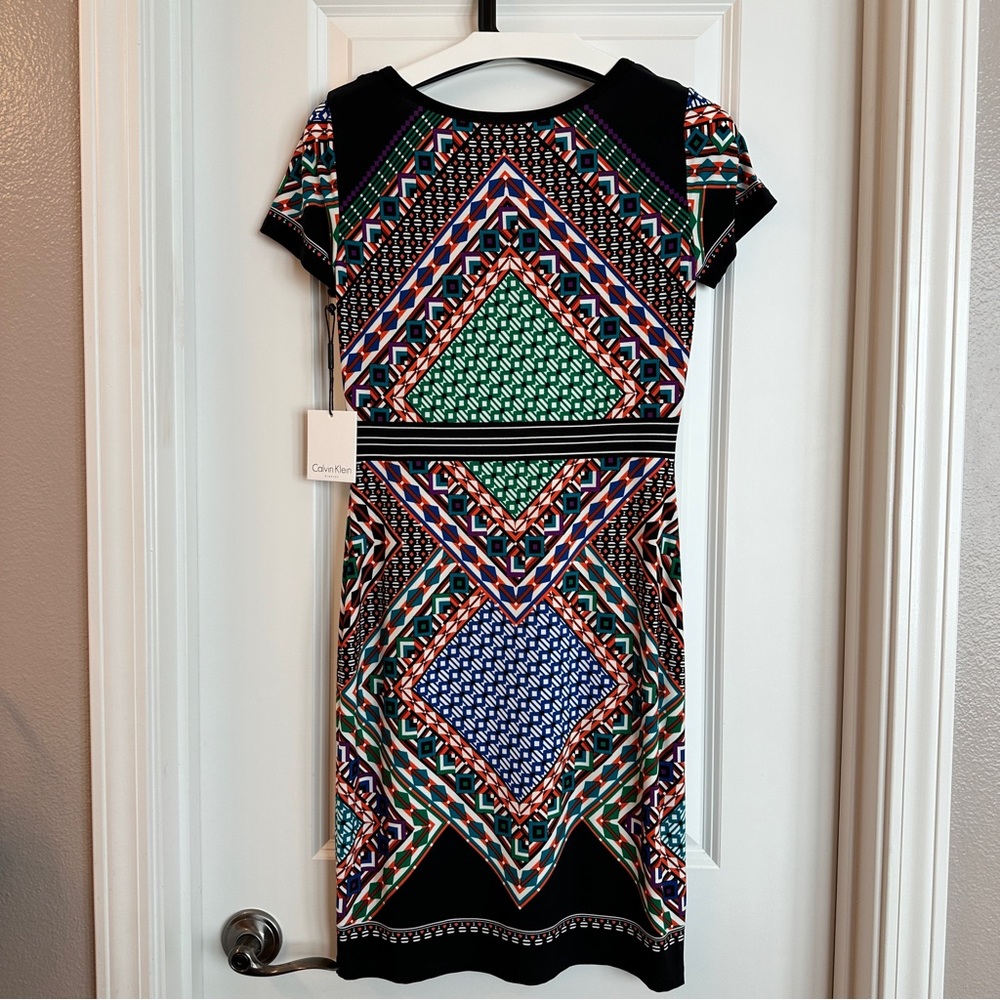 NWT Calvin Klein Multicolored Dress - Picture 2 of 7